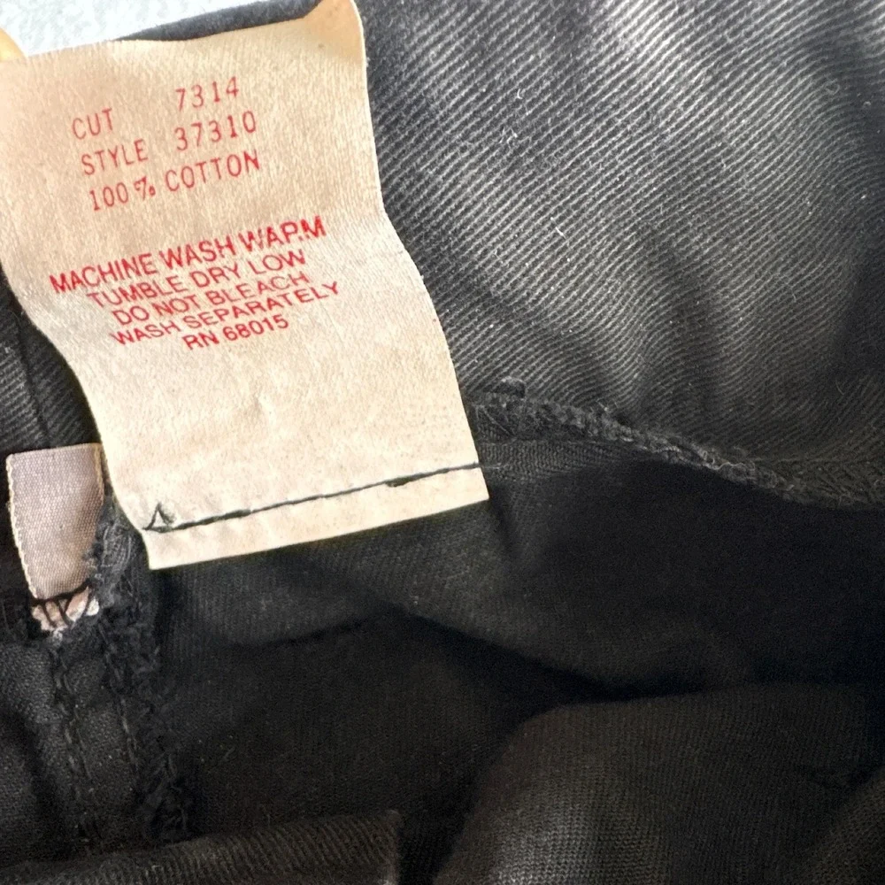 Vintage‎ Bongo Gene Montesano Black Denim Mini Skirt Y2K 90s Statement Belt
